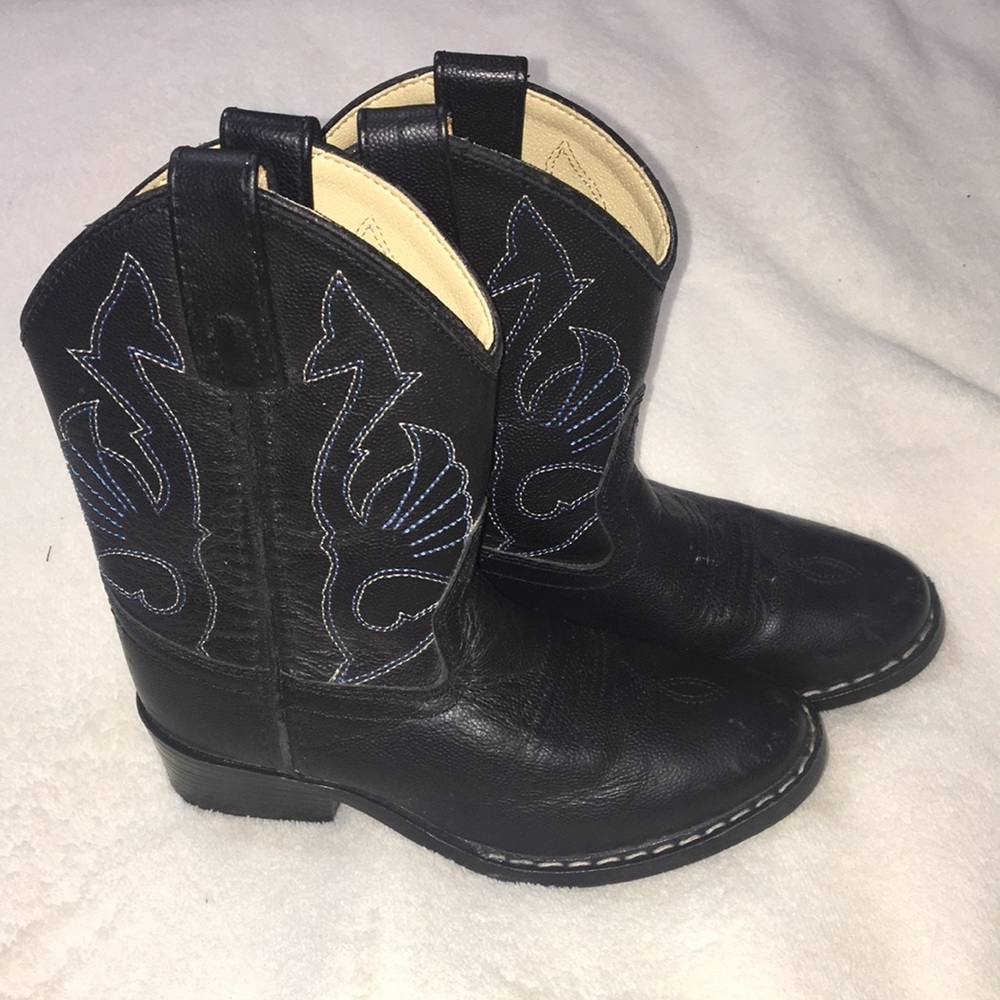 Boys Black Cowboy boots-Size 10.5